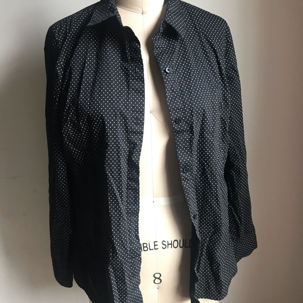 Polka Dot Collared Button Down - image 2